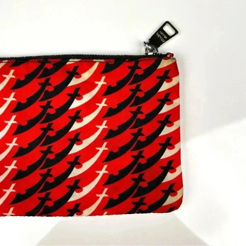 Prada Tessuto Nylon Star Fall Print Pouch - Picture 6 of 6